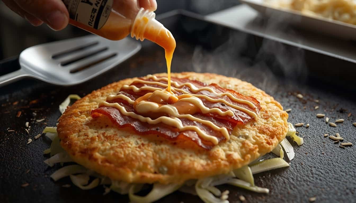 Japanese Okonomiyaki (Savory Pancake)